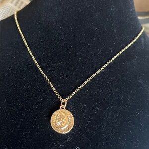 Moon and Star Coin Necklace
